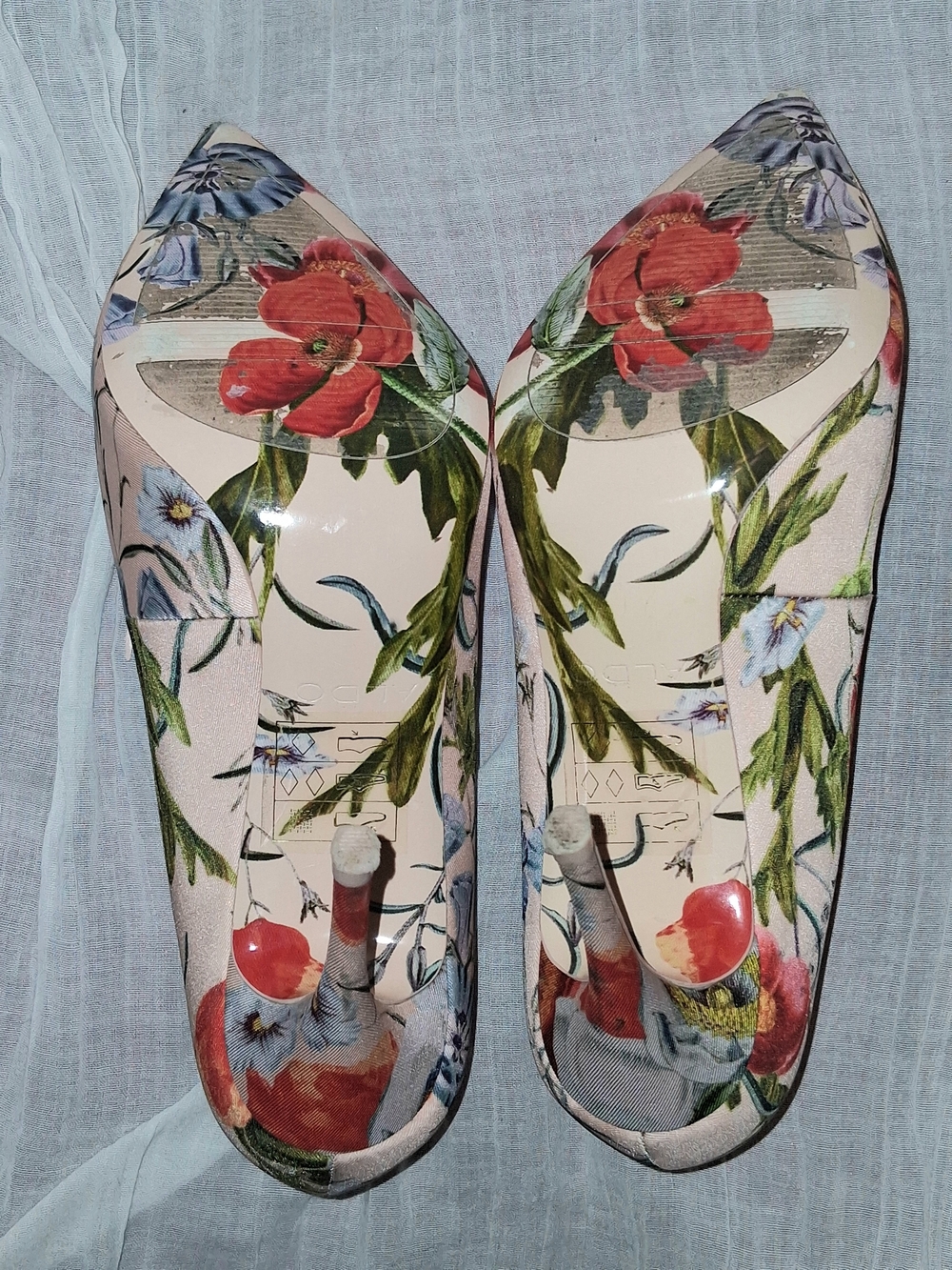 Aldo Blush Pink Floral Pointed-Toe Pumps - Picture 7 of 7
